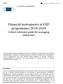 Financial instruments in ESIF programmes 2014-2020