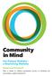 Background Document. What is needed for effective psychosocial recovery of individuals and communities in greater Christchurch?