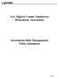 Los Angeles County Employees Retirement Association Investment Risk Management Policy Statement