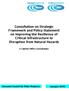 Consultation on Strategic Framework and Policy Statement on Improving the Resilience of Critical Infrastructure to Disruption from Natural Hazards