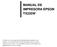 MANUAL DE IMPRESORA EPSON TX235W