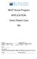 BEST Nurse Program APPLICATION: Direct Patient Care