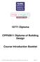 10771 Diploma. CPP50911 Diploma of Building Design. Course Introduction Booklet