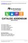 CATALOG ADDENDUM 2009 CATALOG