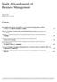 South African Journal of Business Management