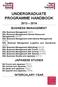 UNDERGRADUATE PROGRAMME HANDBOOK