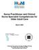 Nurse Practitioner and Clinical Nurse Specialist Competencies for Older Adult Care March 2004