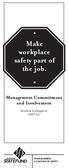 Make workplace safety part of the job.
