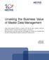 Unveiling the Business Value of Master Data Management
