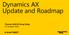 Dynamics AX Update and Roadmap. Thomas Hald & Doug Daley 31 October 2012