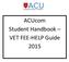 ACUcom Student Handbook VET FEE-HELP Guide 2015