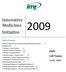 Innovative. Medicines Initiative. 2009 Call Topics 14-09- 2009. Table of Contents