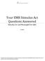 Your EMR Stimulus Act Questions Answered