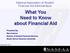 What You Need to Know about Financial Aid
