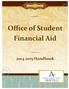 Office of Student Financial Aid. 2014-2015 Handbook