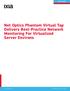 WHITE PAPER. Net Optics Phantom Virtual Tap Delivers Best-Practice Network Monitoring For Virtualized Server Environs