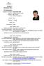 Europass Curriculum Vitae