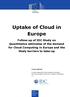 Uptake of Cloud in. Europe