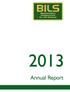 BILS Annual Report 2013 Contents