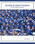 Quality & Value Initiative. for Ohio Higher Education