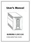 User s Manual AURORA 1.2K/2.2K