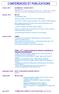CONFERENCES ET PUBLICATIONS