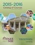 2015-2016. Catalog of Courses AND STUDENT HANDBOOK. www.faes.org NATIONAL INSTITUTES OF HEALTH 10 CENTER DRIVE, BETHESDA, MD