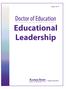 August 2014. Doctor of Education Educational Leadership