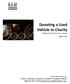 Donating a Used Vehicle to Charity