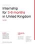 Internship for 3-6 months in United Kingdom