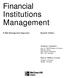 Financial Institutions Management