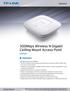 300Mbps Wireless N Gigabit Ceilling Mount Access Point