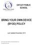 BRING YOUR OWN DEVICE (BYOD) POLICY