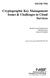 NISTIR 7956 Cryptographic Key Management Issues & Challenges in Cloud Services