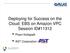 Deploying for Success on the Cloud: EBS on Amazon VPC Session ID#11312