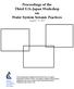 Proceedings of the Third U.S.-Japan Workshop Water System Seismic Practices