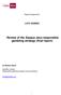 Review of the Espace Jeux responsible gambling strategy (final report)