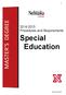 2014-2015 Procedures and Requirements. Special Education. Revised: 12/2/14 MASTER S DEGREE