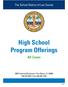 High School Program Offerings