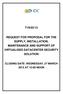 T19/03/13 REQUEST FOR PROPOSAL FOR THE SUPPLY, INSTALLATION, MAINTENANCE AND SUPPORT OF VIRTUALISED DATACENTER SECURITY SOLUTION