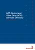 ACT Alcohol and Other Drug (AOD) Services Directory