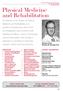 Physical Medicine and Rehabilitation