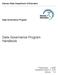 Data Governance Program Handbook
