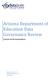 Arizona Department of Education Data Governance Review. Synopsis and Recommendations