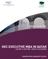 HEC EXECUTIVE MBA IN QATAR