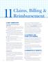 Claims, Billing & Reimbursement