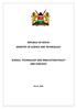 REPUBLIC OF KENYA MINISTRY OF SCIENCE AND TECHNOLOGY SCIENCE, TECHNOLOGY AND INNOVATION POLICY AND STRATEGY