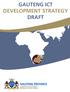 GAUTENG ICT DEVELOPMENT STRATEGY DRAFT
