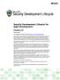 Security Development Lifecycle for Agile Development