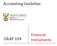 Accounting Guideline GRAP 104. Financial Instruments